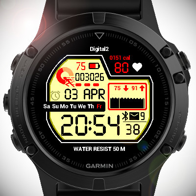 UNi digital 2 watch face