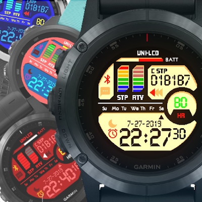 UNi Digital LCD watch face