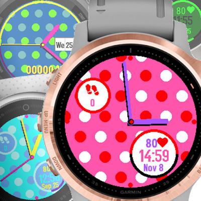 Uni Polka Analog watch face